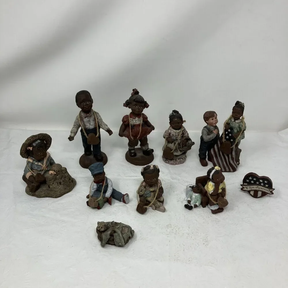 Vintage Sarah’s Attic Figurines Black Heritage Collection + Other Lot Of 10